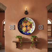 Load image into Gallery viewer, Xarazarte Primavera Large Decorative Plate, Hand-Painted Terracotta
