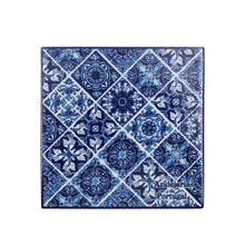 Load image into Gallery viewer, Traditional Blue Tile Azulejo Portuguese Ceramic Coffee Mug with Coaster
