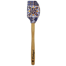 Load image into Gallery viewer, Traditional Blue Yellow Tile Azulejo Themed Silicone Spatula
