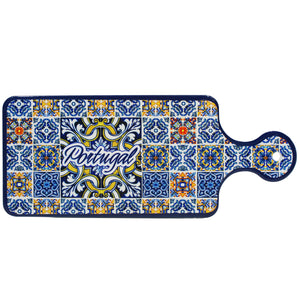 Traditional Portuguese Tile Azulejo Ceramic Serving Tray, Decorative Tray