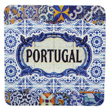 Load image into Gallery viewer, Portuguese Themed Coaster Set - 6 Piece Collection with Fado Guitar, Tram, Tile Azulejo, Rooster &amp; Sardine Design
