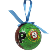Load image into Gallery viewer, Traditional Portugal Themed Green and Red Christmas Ornament
