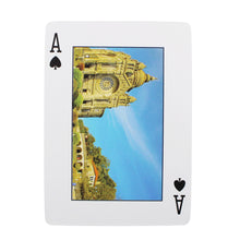 Load image into Gallery viewer, Lisboa Playing Cards with Azulejo Tile and Yellow Tram Design
