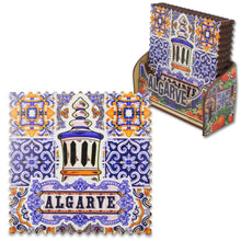 Load image into Gallery viewer, Algarve Themed Azulejo Pattern Wooden Coasters - Set of 6 with Holder
