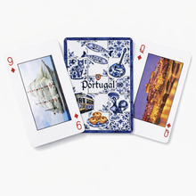 Load image into Gallery viewer, Portugal Playing Cards Deck – Azulejo Tile Design with Portuguese Icons &amp; Landmarks
