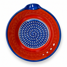 Load image into Gallery viewer, Ceramic Garlic Grater &amp; Herb Stripper Bowl – Portugal Tile &amp; Icons Design
