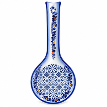 Load image into Gallery viewer, Portuguese Ceramic Spoon Rest – Blue Azulejo Design, 10"
