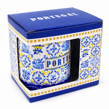 Load image into Gallery viewer, Portuguese Blue Azulejo Ceramic Coffee Mug – 12 oz Coffee &amp; Tea Cup
