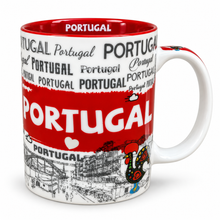 Load image into Gallery viewer, Portugal Ceramic Coffee Mug &amp; Cork-Backed Coaster Gift Set, 10 oz
