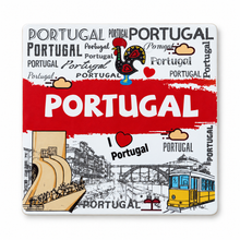 Load image into Gallery viewer, Portugal Ceramic Coffee Mug &amp; Cork-Backed Coaster Gift Set, 10 oz
