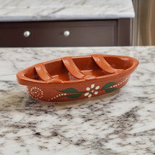 Load image into Gallery viewer, João Vale Hand Painted Terracotta Oval Sausage Roaster
