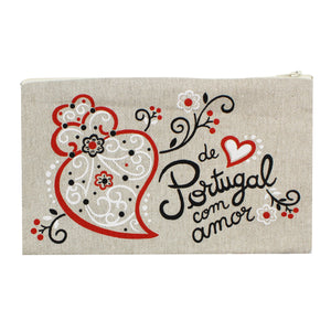 Large 'de Portugal Com Amor' Cosmetic & Toiletry Bag