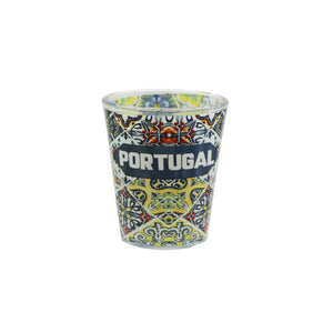 Portugal Tiles Azulejo Shot Glasses, Set of 4