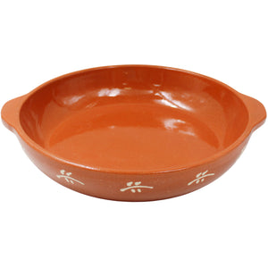 Set of 2 Portuguese Terracotta Alentejo Dishes – Traditional Hand-Painted Clay Cooking and Serving Dishes