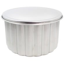 Load image into Gallery viewer, Portuguese Fluted Aluminum Pudding Mold with Lid - Traditional Flan &amp; Cake Bakeware
