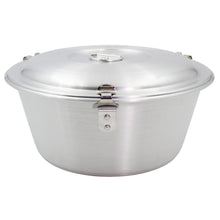 Load image into Gallery viewer, Portuguese Smooth Aluminum Pudding Mold with Lid - Traditional Flan &amp; Cake Bakeware
