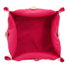 Load image into Gallery viewer, Farmhouse Rooster Tapestry Bread Basket – Rustic Kitchen Table Bread Holder
