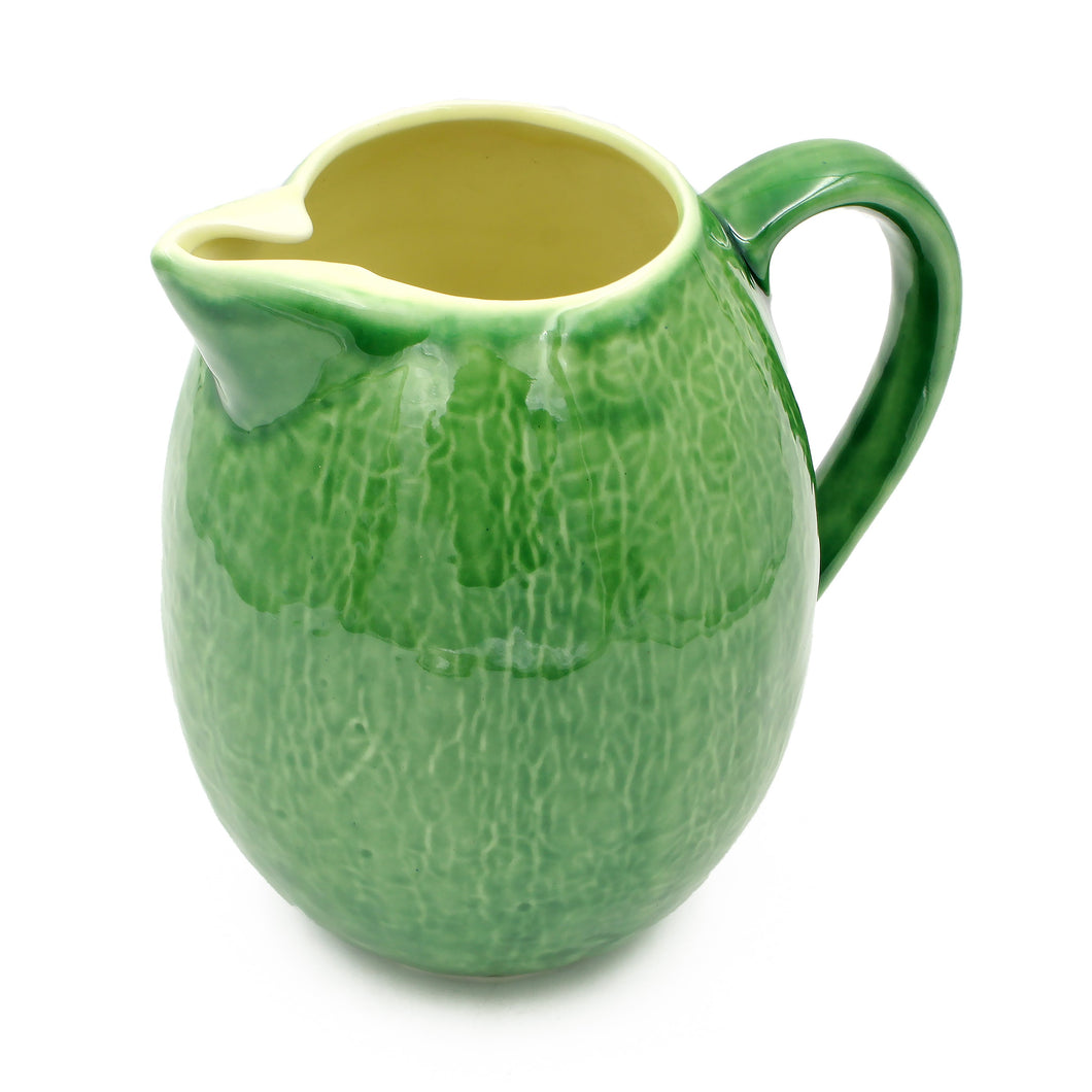 Hand-painted Traditional Portuguese Ceramic Cabbage Pitcher