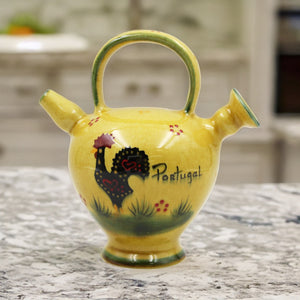 Hand-Painted Traditional Ceramic Rooster Decorative Canteen