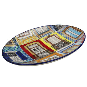 Splash Sardines Portuguese Pottery Oval Ceramic Serving Platter