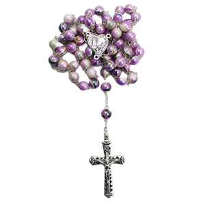 Our Lady of Fatima Made in Portugal Purple Marble Rosary