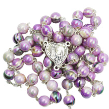 Load image into Gallery viewer, Our Lady of Fatima Made in Portugal Purple Marble Rosary

