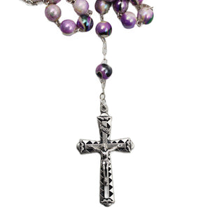 Our Lady of Fatima Made in Portugal Purple Marble Rosary