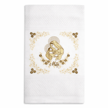 Load image into Gallery viewer, Portuguese Embroidered Cotton Tea Towels – Set of 2, 100% Cotton (28" x 20.5") - Madonna &amp; Child
