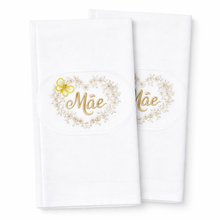 Load image into Gallery viewer, Portuguese Embroidered Cotton Tea Towels – Set of 2, 100% Cotton (28" x 20.5") - Mãe Floral
