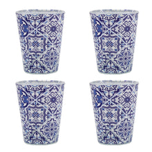 Load image into Gallery viewer, Azulejo Tile Themed Made in Portugal Blue Shot Glass, Set of 4
