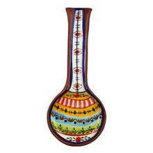 Load image into Gallery viewer, Hand-painted Portuguese Pottery Clay Terracotta Spoon Rest

