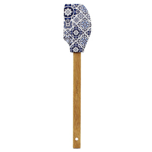 Azulejo Tile Themed Made in Portugal Silicone Wooden Spatula