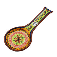Load image into Gallery viewer, Hand-painted Portuguese Pottery Clay Terracotta Spoon Rest
