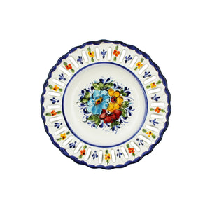 Traditional Portuguese Colorful Ceramic Floral 7.5" Decorative Plate