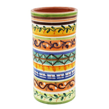 Load image into Gallery viewer, Hand-Painted Portuguese Pottery Clay Terracotta Utensil Holder
