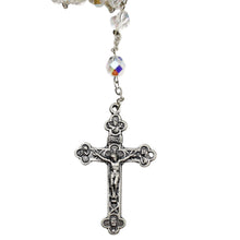 Load image into Gallery viewer, Our Lady of Fatima Made in Portugal Clear Shiny Glass Beads Rosary
