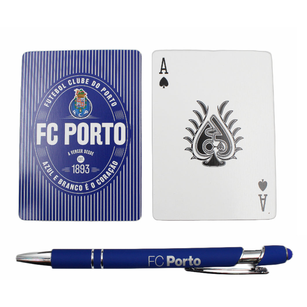 FC Porto FCP Portuguese Soccer Deck of Cards and Pen Set