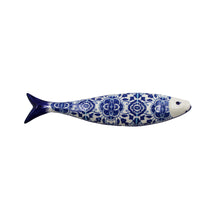 Load image into Gallery viewer, Blue Tile Azulejo Decorative Ceramic Portuguese Sardine, Small
