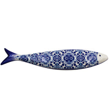 Load image into Gallery viewer, Blue Tile Azulejo Decorative Ceramic Portuguese Sardine
