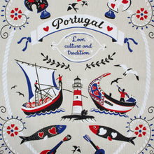 Load image into Gallery viewer, Portuguese Icons Heart &amp; Lighthouse Themed Decorative Kitchen Dish Towel, Set of 2
