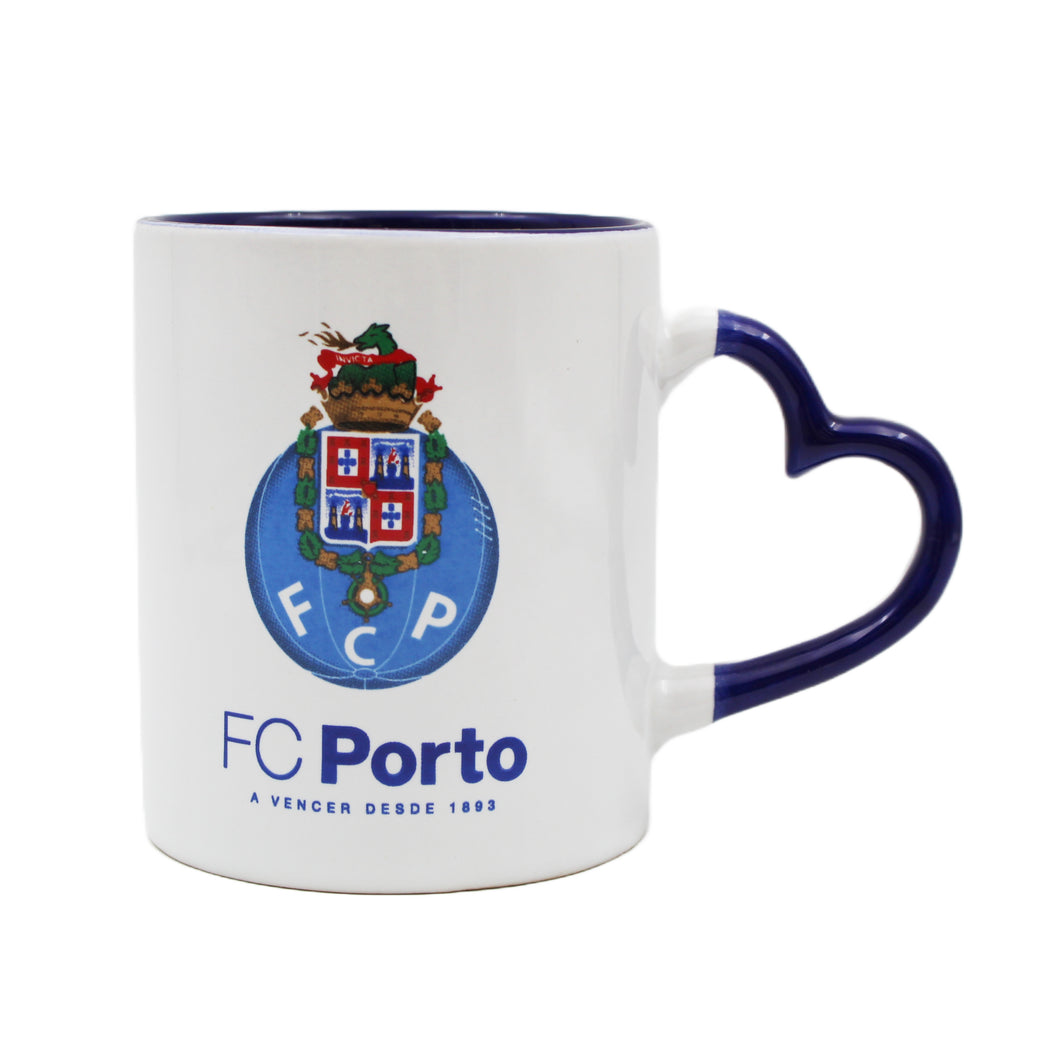 Futebol Clube do Porto FCP Heart Shaped Handle Mug with Gift Box