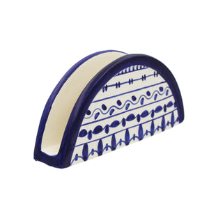 Blue on sale napkin holder