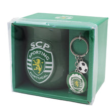 Load image into Gallery viewer, Officially Licensed Sporting Mug and Keychain Set in Gift Box - Green Mug &amp; Keychain with Logo
