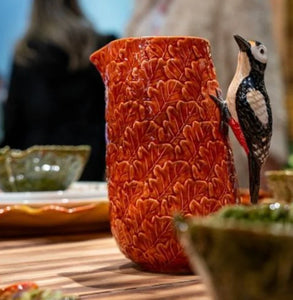 Bordallo Pinheiro Gudrun Woodpecker Pitcher