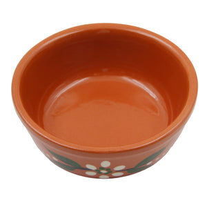 Hand-Painted Terracotta Small Dessert Bowls – Set of 4