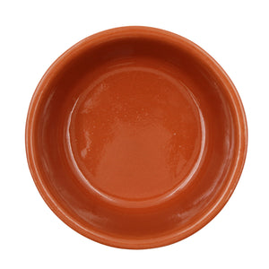 Hand-Painted Terracotta Small Dessert Bowls – Set of 4