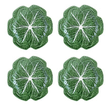 Load image into Gallery viewer, Bordallo Pinheiro Cabbage Green Dinner Plate, Set of 4
