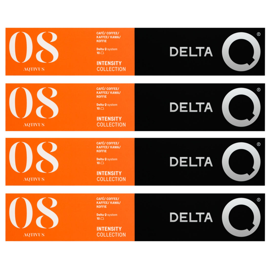 Delta Q Espresso Capsules Aqtivus #8, 4 Boxes