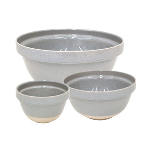 Casafina Fattoria Grey Mixing Bowls, Set of 3