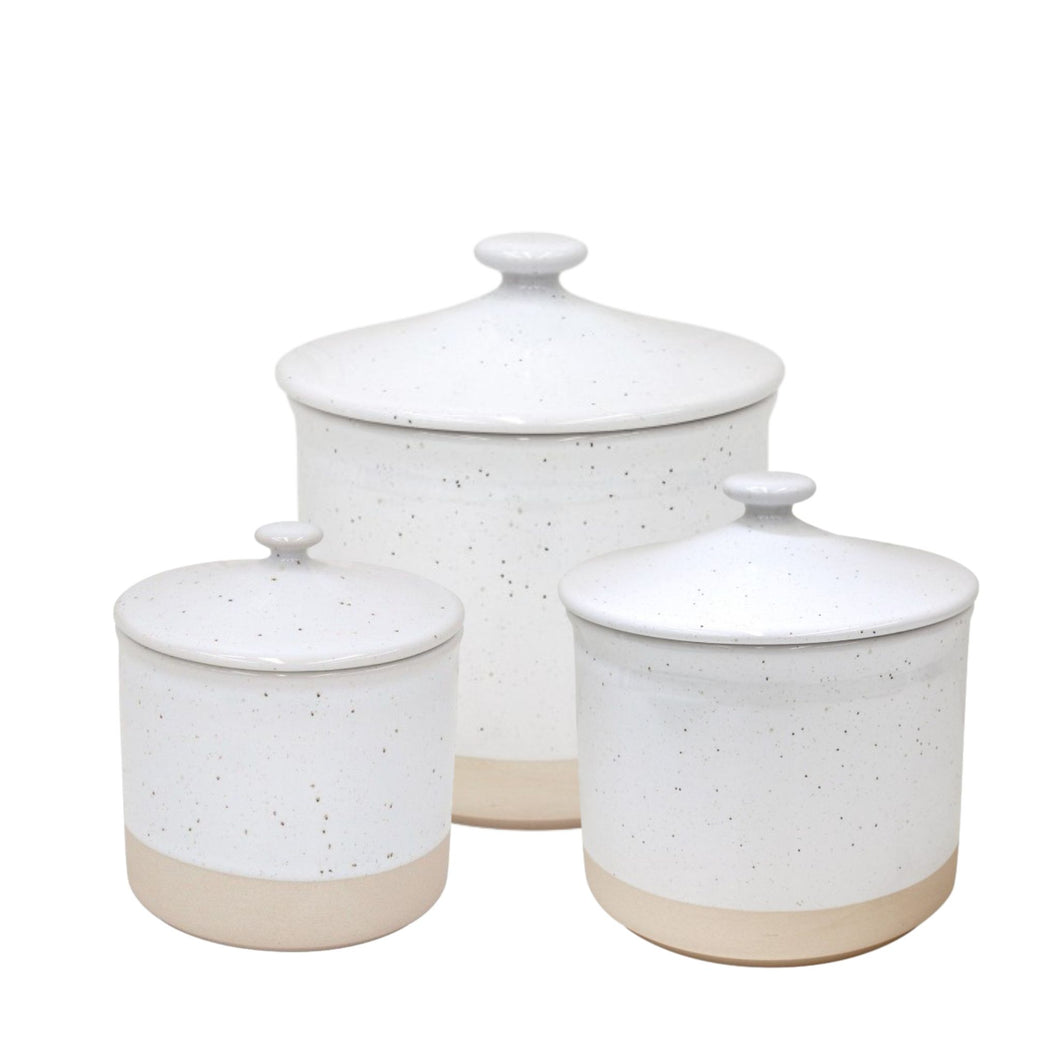 Casafina Fattoria White Canisters, Set of 3